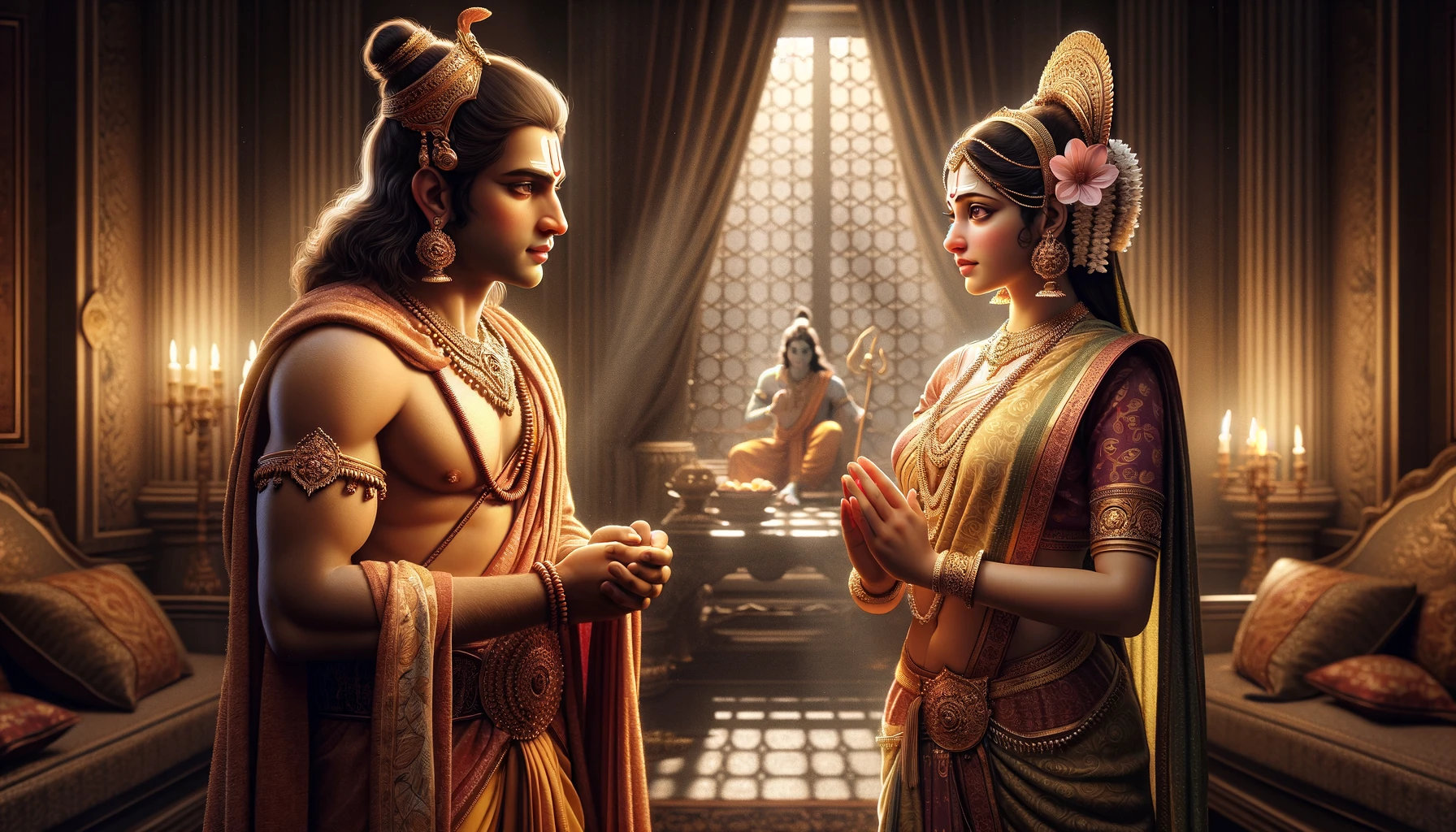 Sita Requests Rama to Take Her Along